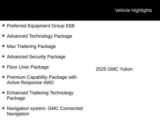 used 2025 GMC Yukon car, priced at $95,500