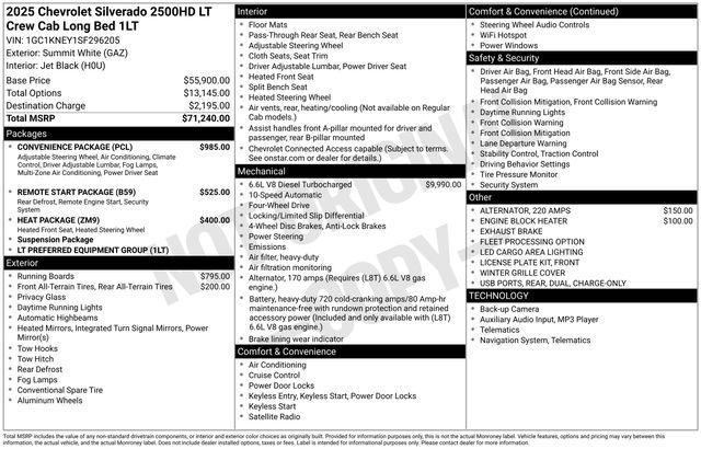 used 2025 Chevrolet Silverado 2500 car, priced at $58,995