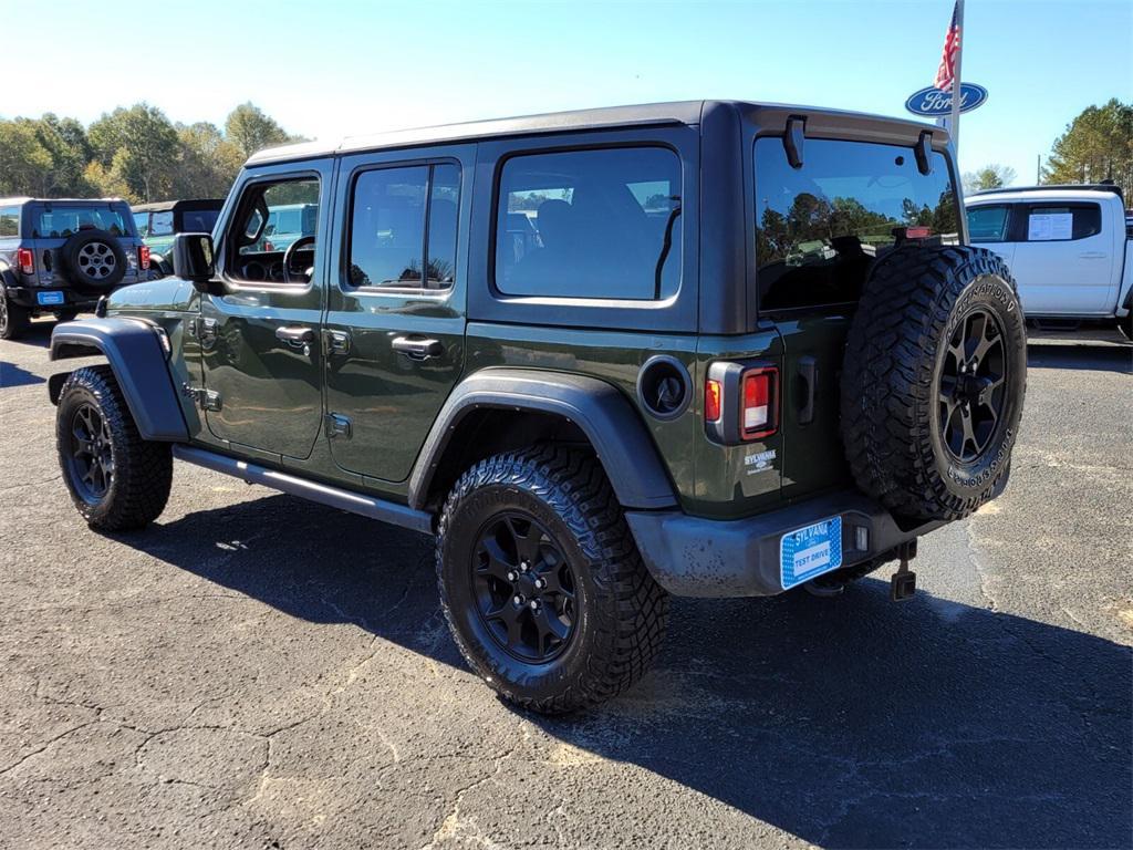 used 2021 Jeep Wrangler car, priced at $28,444