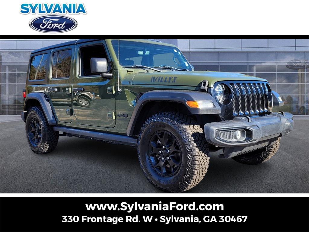 used 2021 Jeep Wrangler car, priced at $28,444