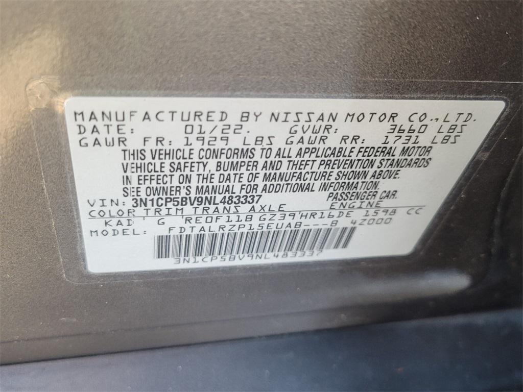 used 2022 Nissan Kicks car, priced at $14,199