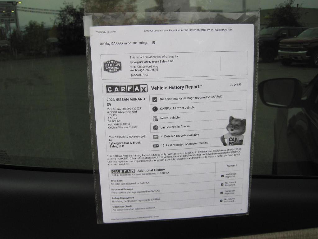 used 2023 Nissan Murano car, priced at $25,950