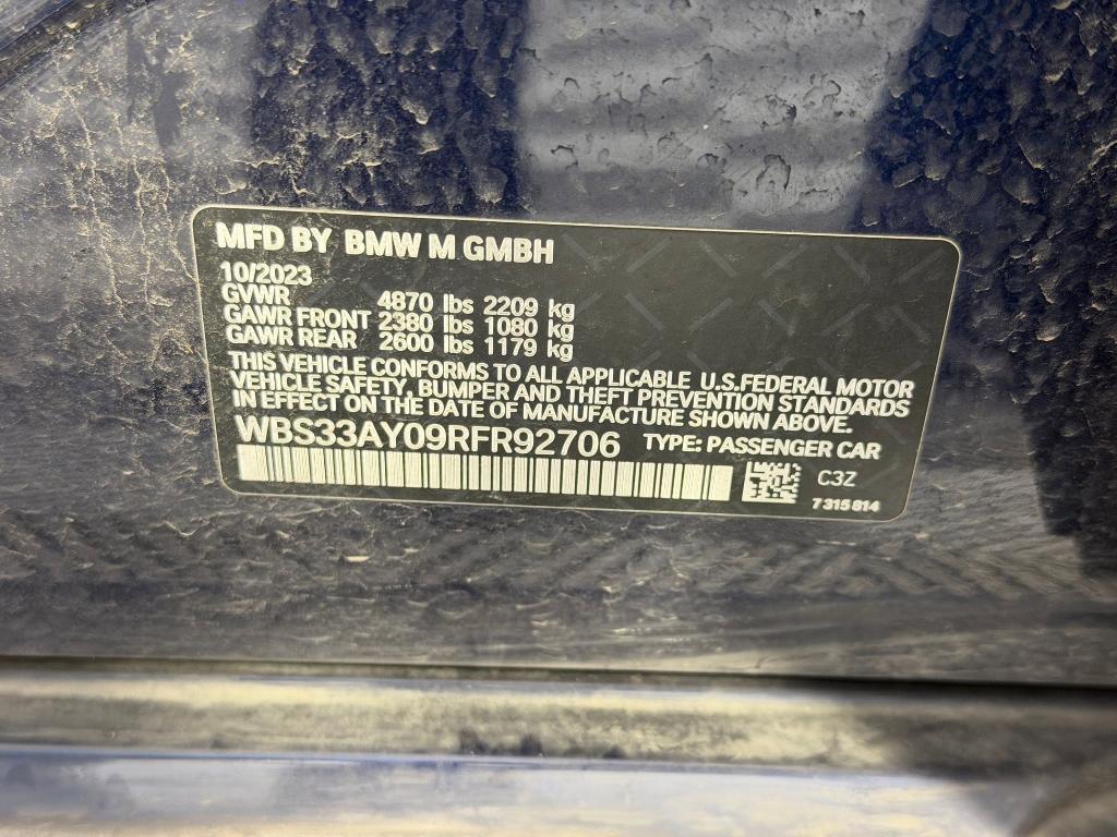 used 2024 BMW M3 car, priced at $72,224