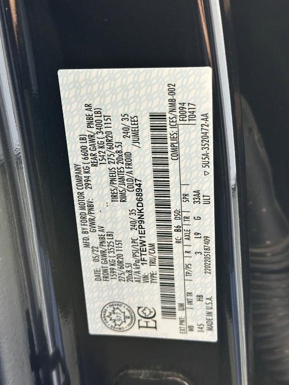 used 2022 Ford F-150 car, priced at $31,497