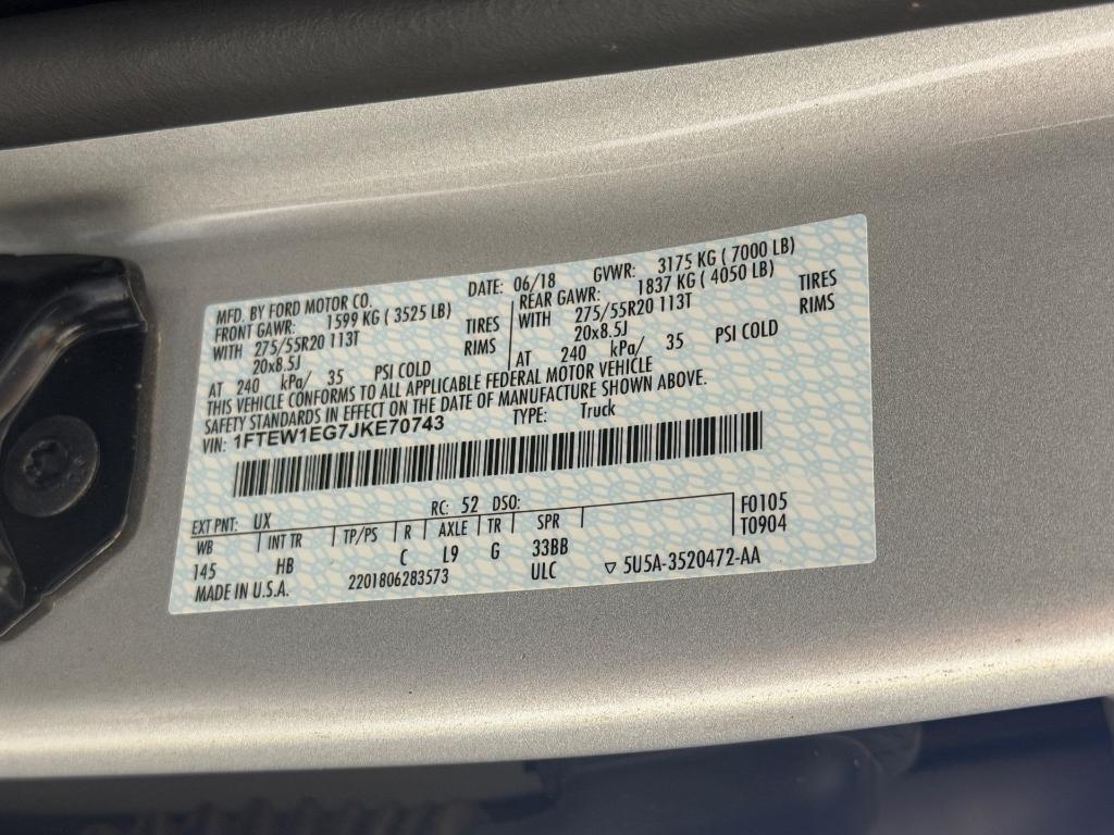 used 2018 Ford F-150 car, priced at $27,224