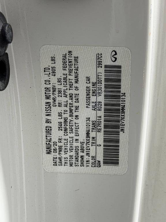 used 2021 INFINITI Q60 car, priced at $31,999