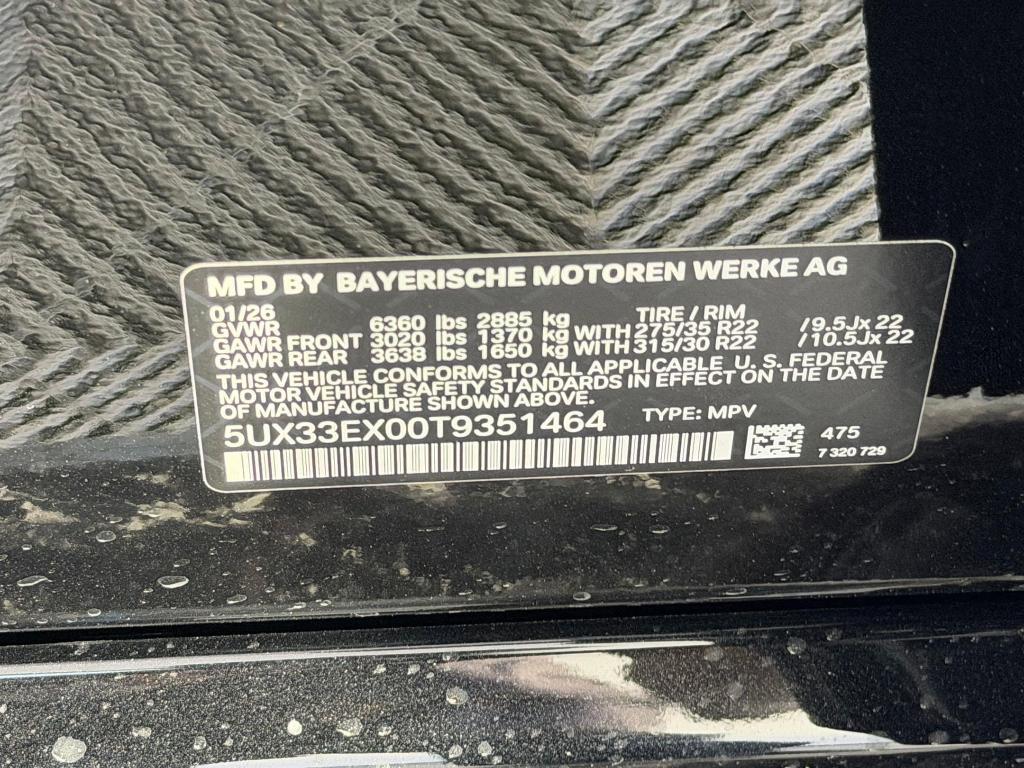 new 2026 BMW X6 car, priced at $91,775