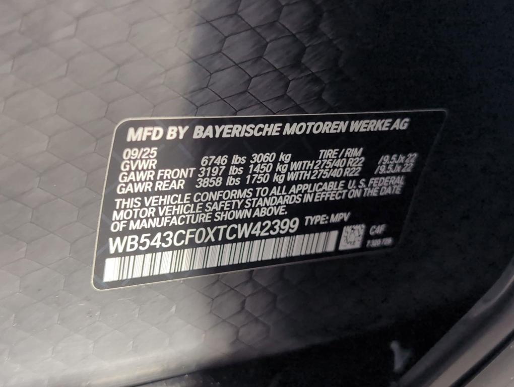 new 2026 BMW iX car, priced at $96,895