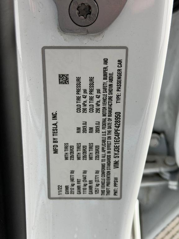 used 2023 Tesla Model 3 car, priced at $27,999