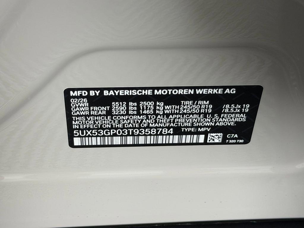 new 2026 BMW X3 car, priced at $55,050