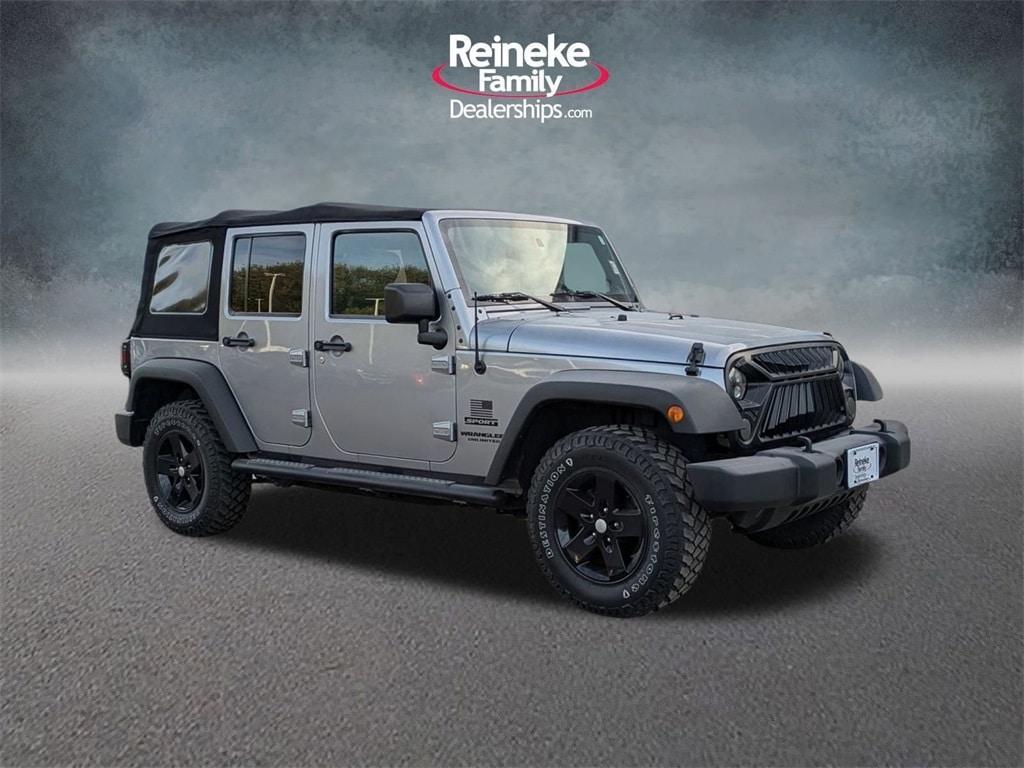 used 2016 Jeep Wrangler Unlimited car, priced at $14,998