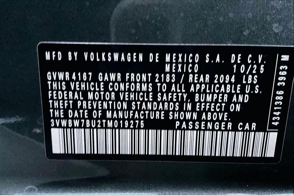 new 2026 Volkswagen Jetta car, priced at $26,564