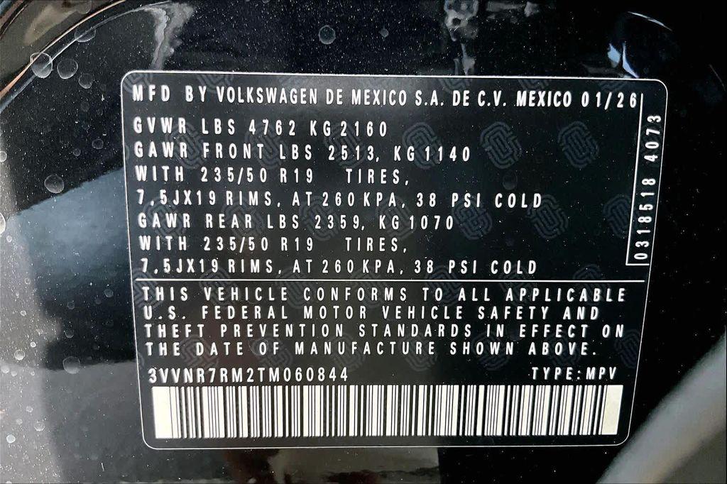 new 2026 Volkswagen Tiguan car, priced at $36,193