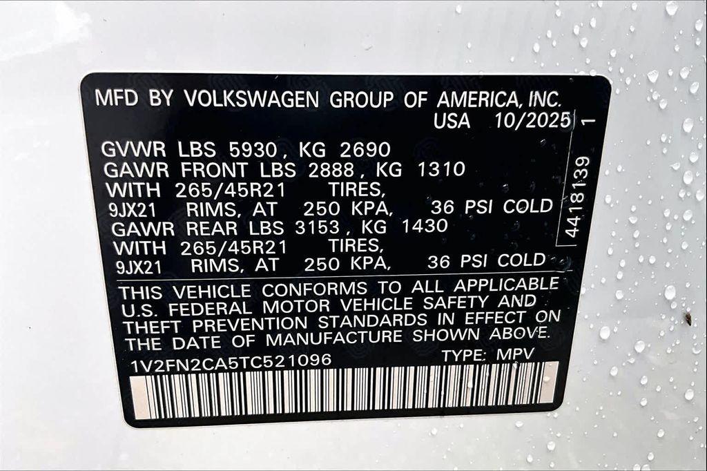 new 2026 Volkswagen Atlas car, priced at $56,331