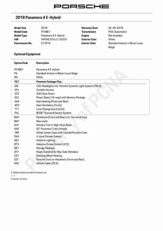 used 2018 Porsche Panamera car, priced at $44,998