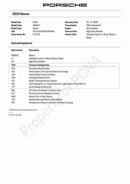 used 2022 Porsche Macan car, priced at $44,316