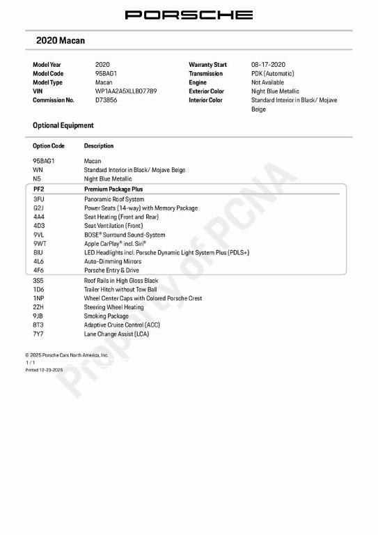 used 2020 Porsche Macan car, priced at $36,399