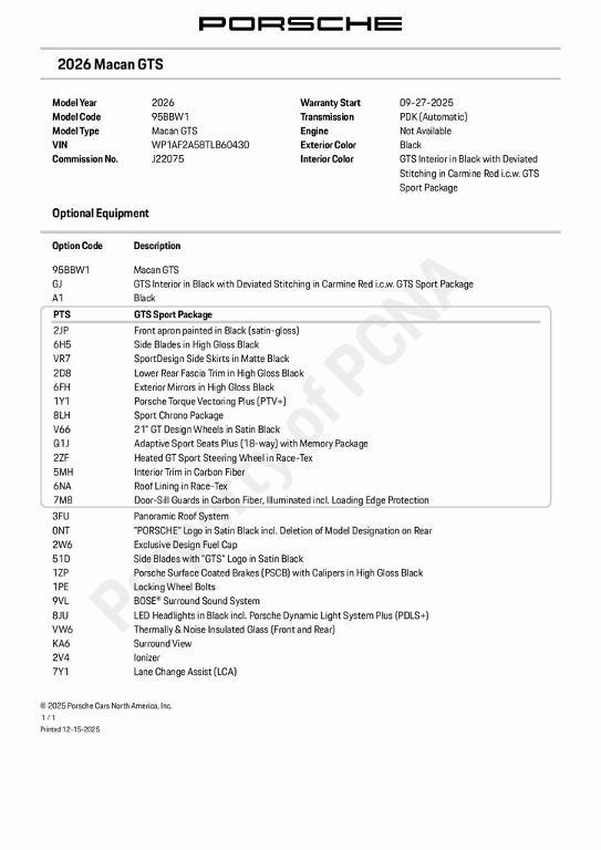 used 2026 Porsche Macan car, priced at $111,499