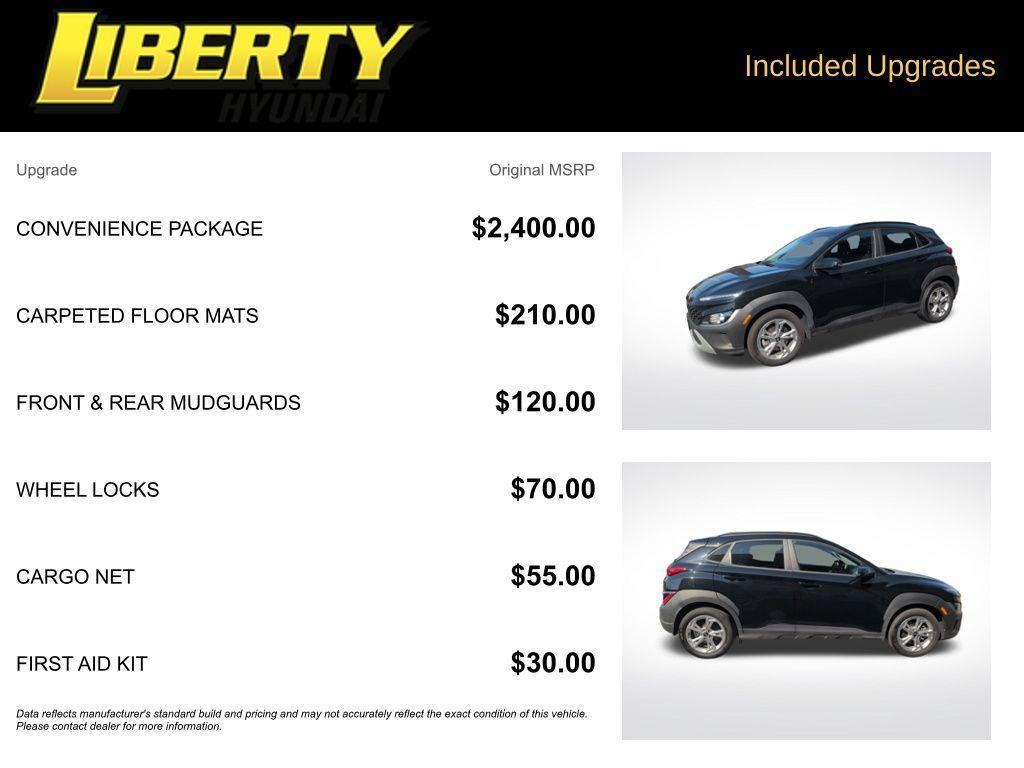 used 2023 Hyundai Kona car, priced at $18,995