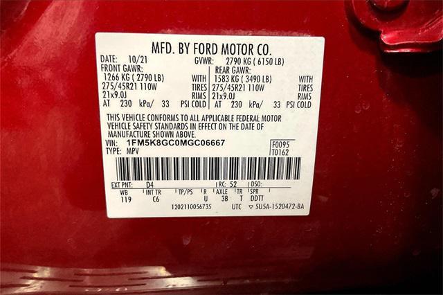 2021 Rapid Red Metallic Tinted Clearcoat Ford Explorer