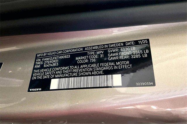 new 2026 Volvo XC90 car, priced at $67,445