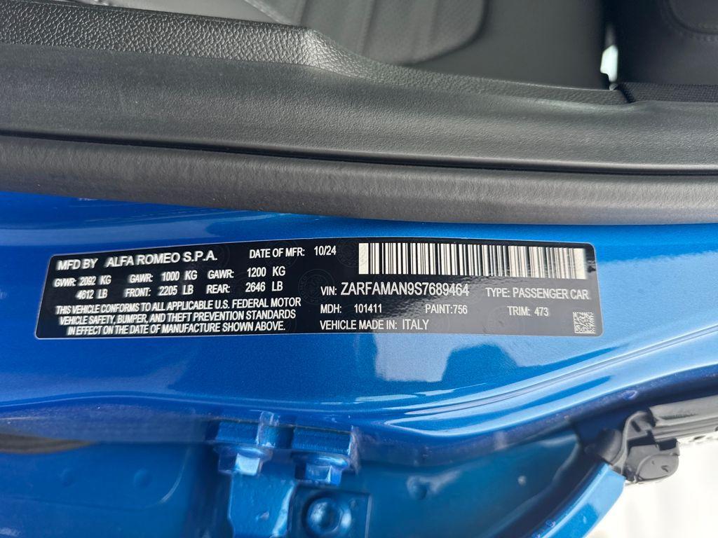 new 2025 Alfa Romeo Giulia car, priced at $48,000