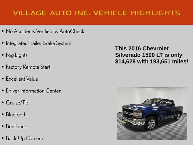 used 2016 Chevrolet Silverado 1500 car, priced at $14,628