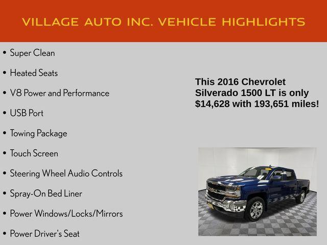 used 2016 Chevrolet Silverado 1500 car, priced at $14,628