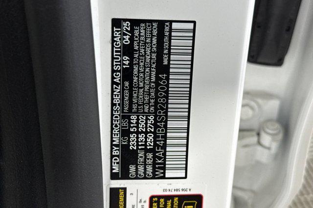 new 2025 Mercedes-Benz C-Class car, priced at $52,885