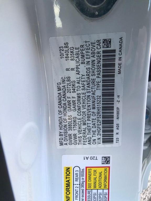 used 2024 Honda Civic car, priced at $21,977