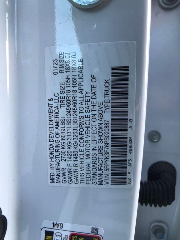 used 2023 Honda Ridgeline car, priced at $35,977