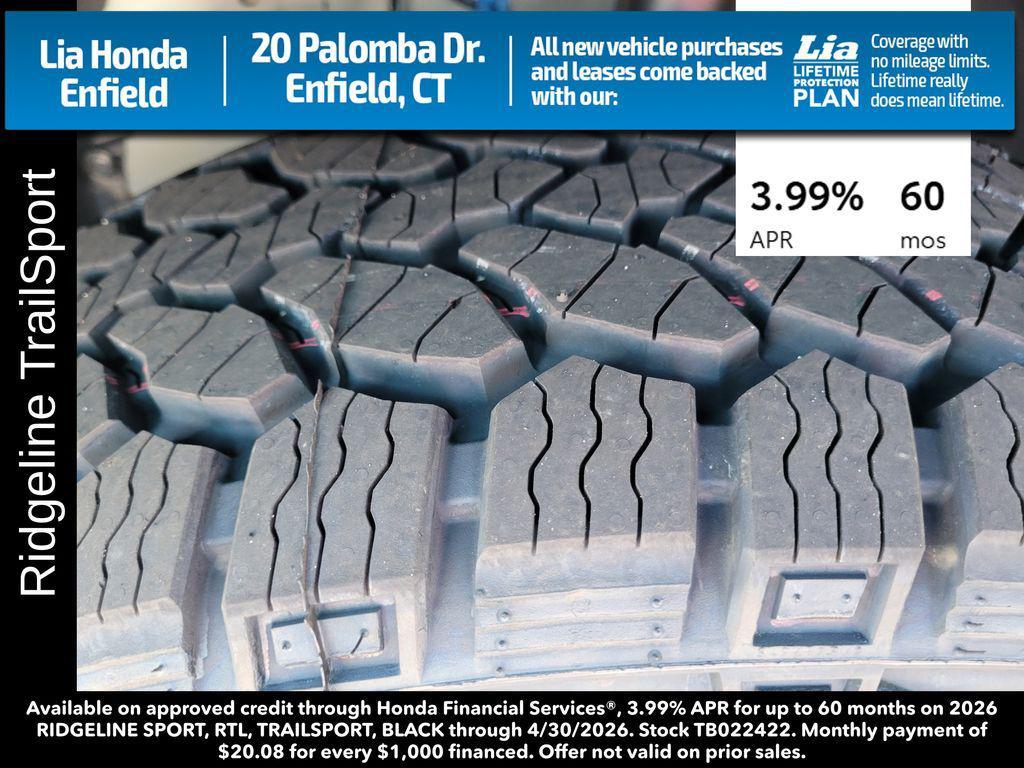 new 2026 Honda Ridgeline car, priced at $47,945