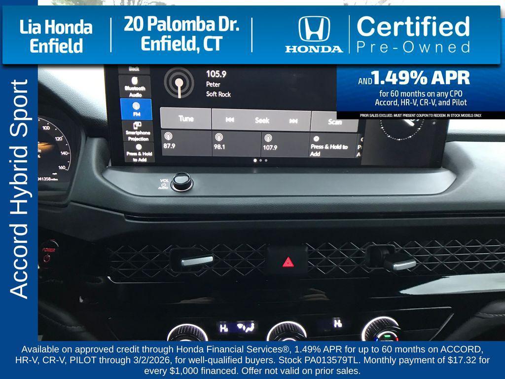 used 2023 Honda Accord Hybrid car, priced at $25,977