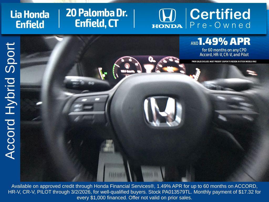 used 2023 Honda Accord Hybrid car, priced at $25,977