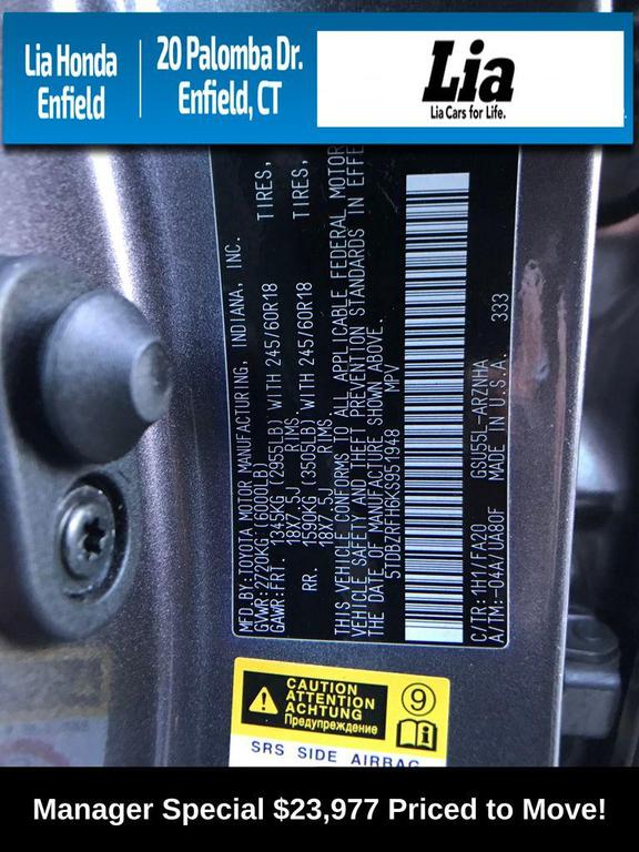 used 2019 Toyota Highlander car, priced at $23,977