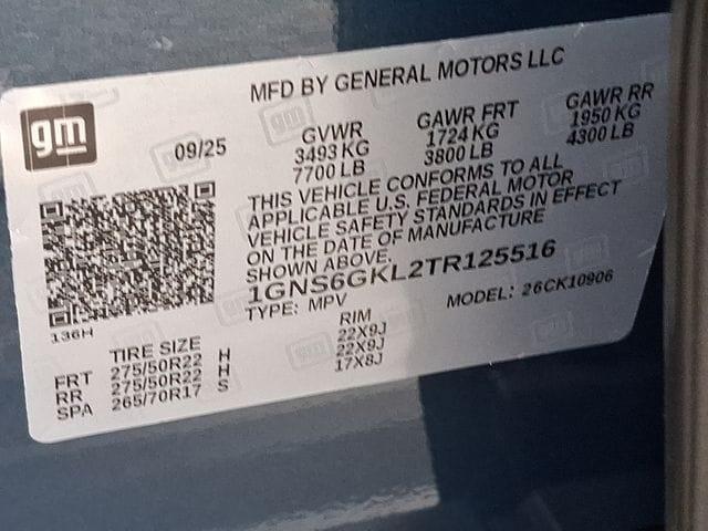 new 2026 Chevrolet Suburban car, priced at $96,291