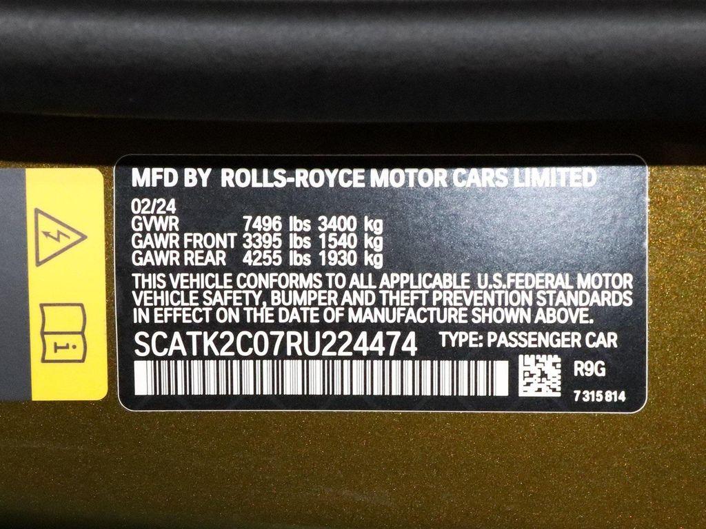 used 2024 Rolls-Royce Spectre car, priced at $318,888