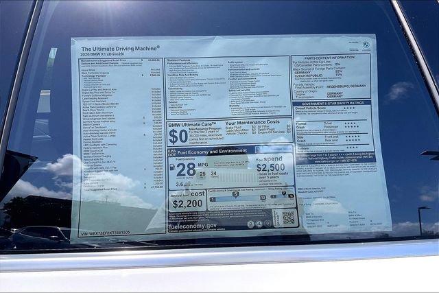 new 2026 BMW X1 car, priced at $47,750