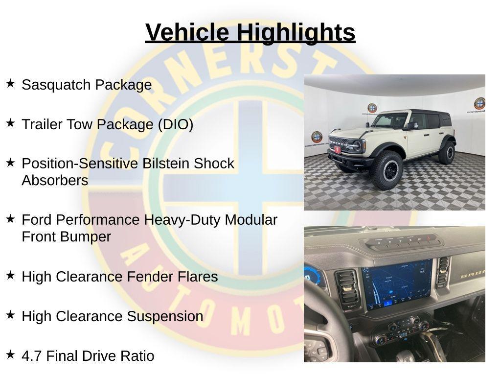 new 2025 Ford Bronco car, priced at $63,922