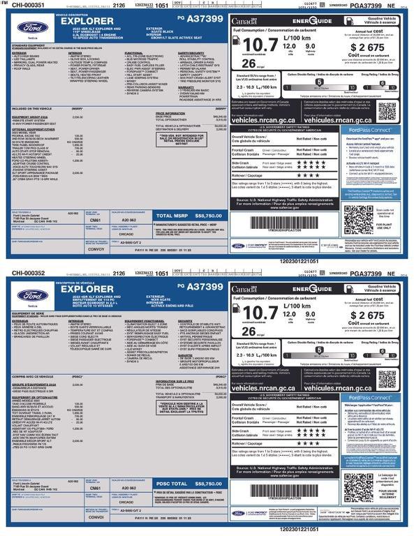 used 2023 Ford Explorer car, priced at $34,349