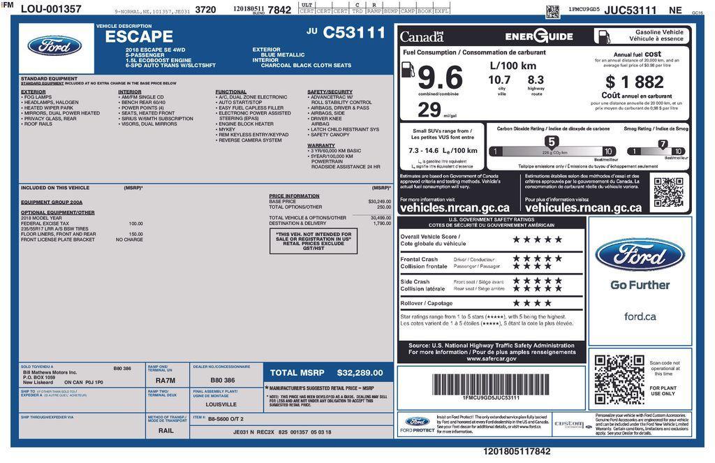 used 2018 Ford Escape car