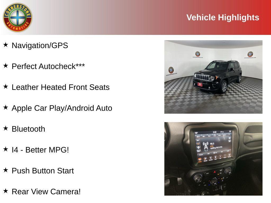 used 2022 Jeep Renegade car, priced at $19,999