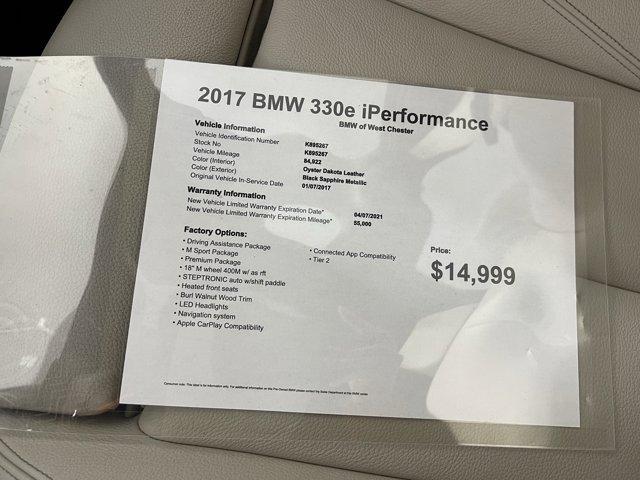 used 2017 BMW 330e car, priced at $14,999