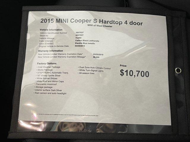 used 2015 MINI Hardtop car, priced at $10,700