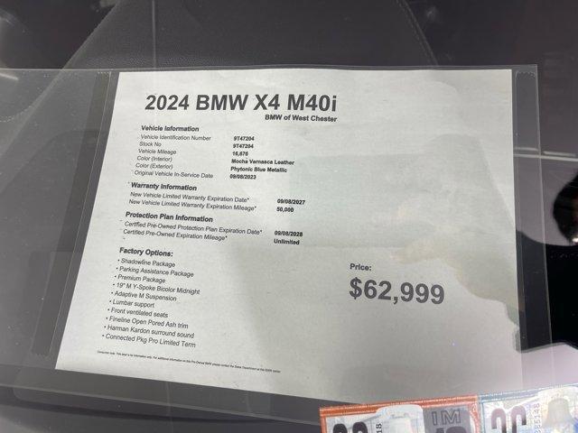 used 2024 BMW X4 car, priced at $62,999