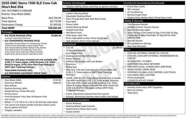 used 2020 GMC Sierra 1500 car, priced at $25,500