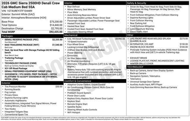 new 2026 GMC Sierra 2500 car, priced at $79,604
