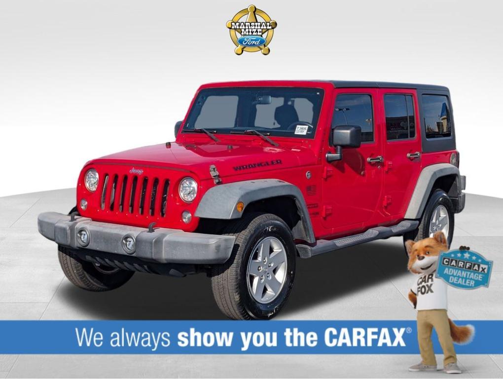 used 2018 Jeep Wrangler JK Unlimited car, priced at $15,000