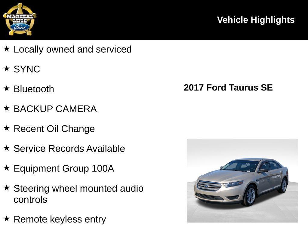 used 2017 Ford Taurus car, priced at $10,402