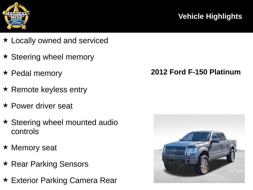 used 2012 Ford F-150 car, priced at $13,425